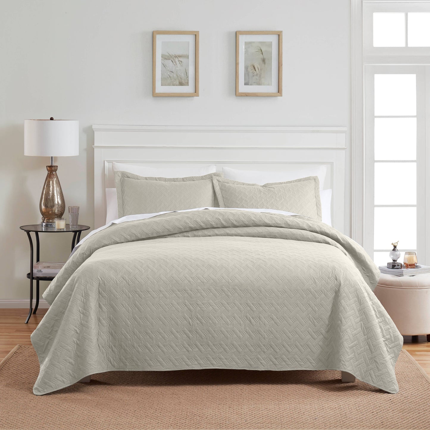 Dan River 3 Piece Basket Pinsonic Quilt Set