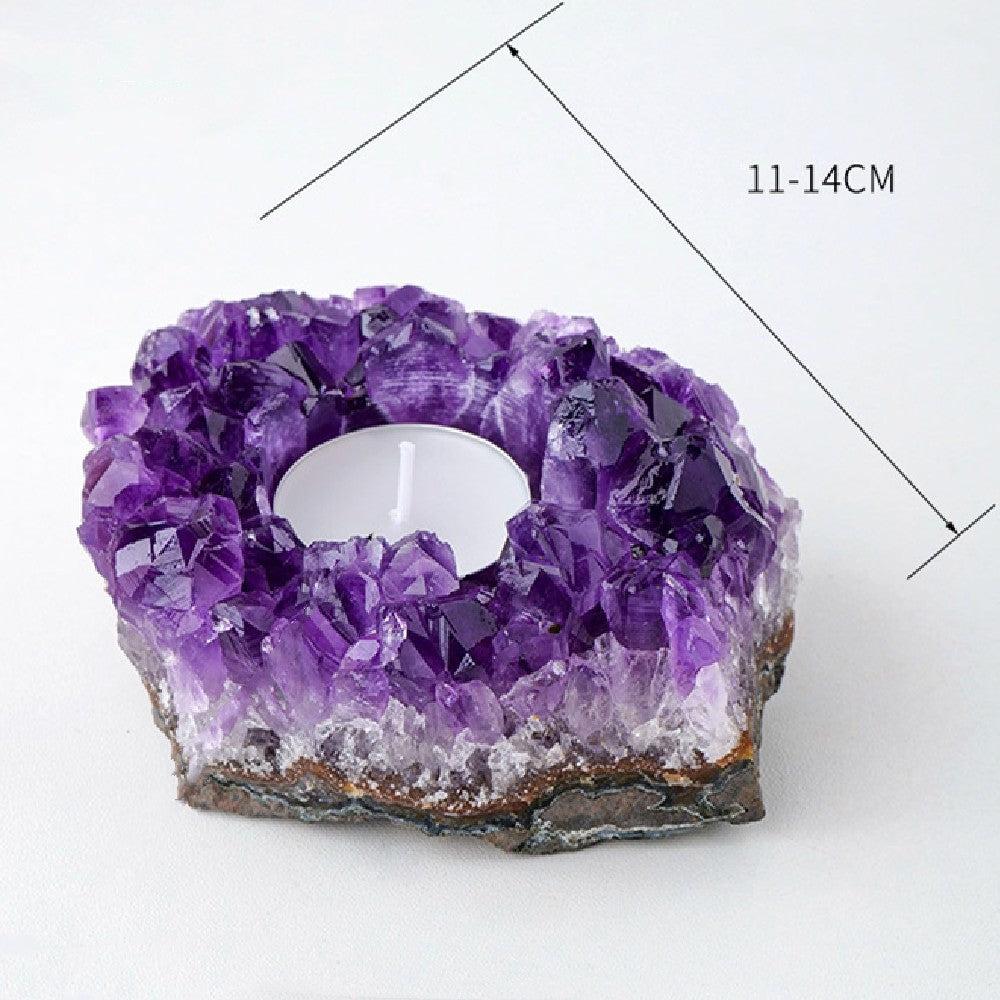 Amethyst Candle Holder