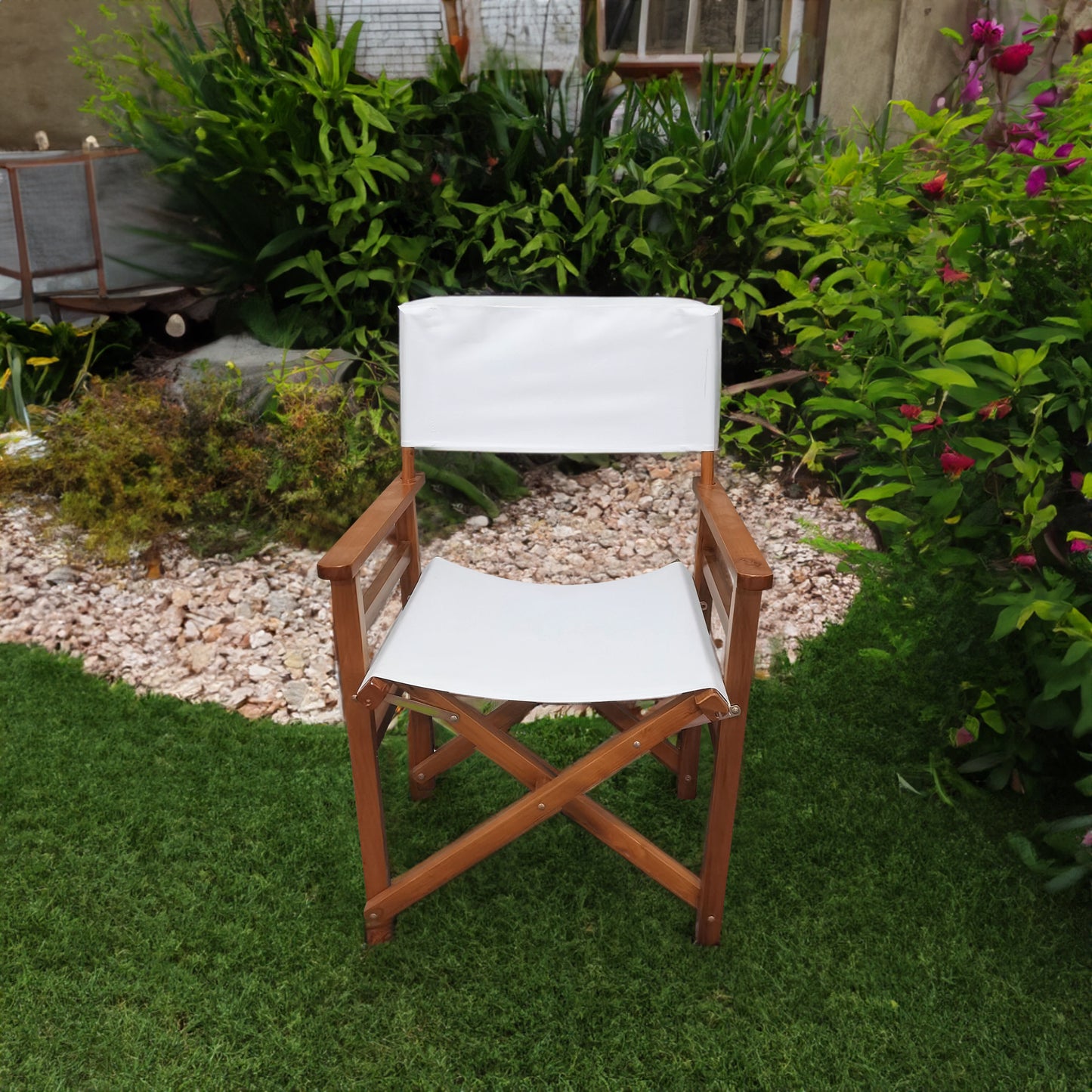 Folding Wooden Chair 2pcs/set populus + Canvas