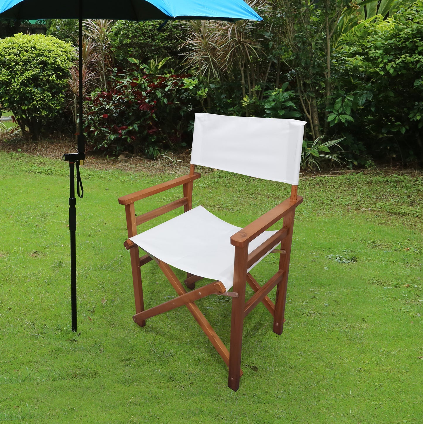 Folding Wooden Chair 2pcs/set populus + Canvas