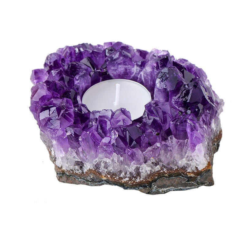 Amethyst Candle Holder