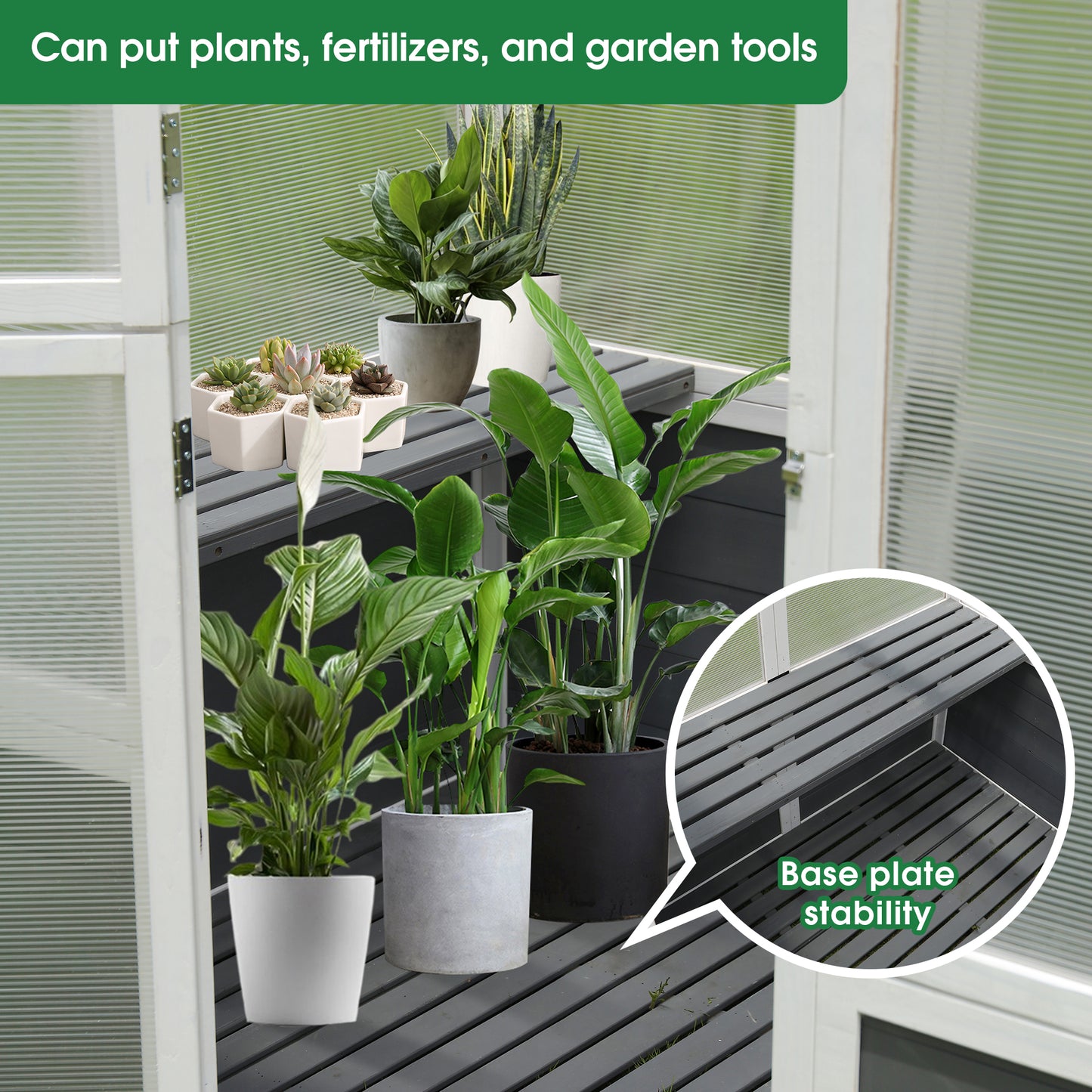 Greenhouse, Walk-in Outdoor Plant Gardening