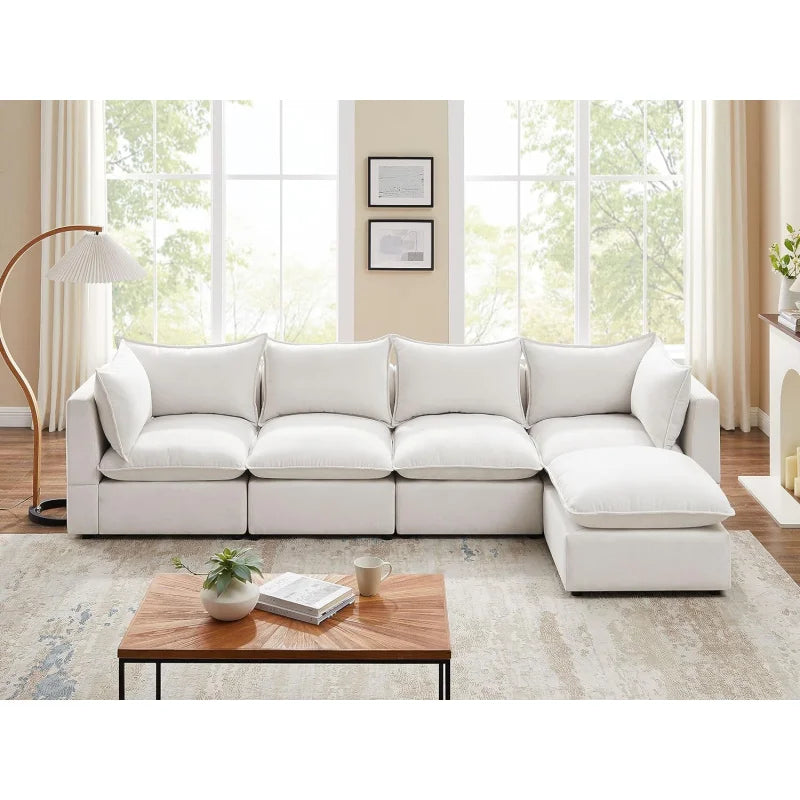 Modular Sectional L Shape 5 Seater Sofa