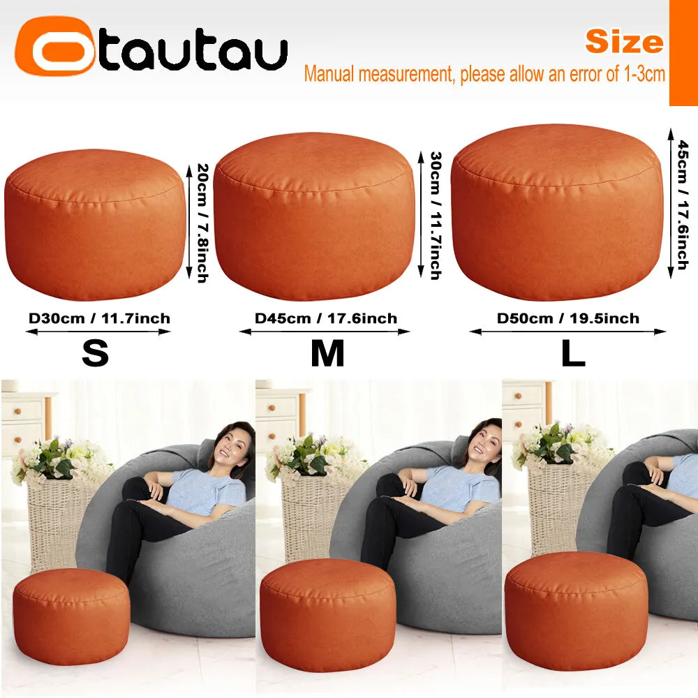 Leather Ottoman