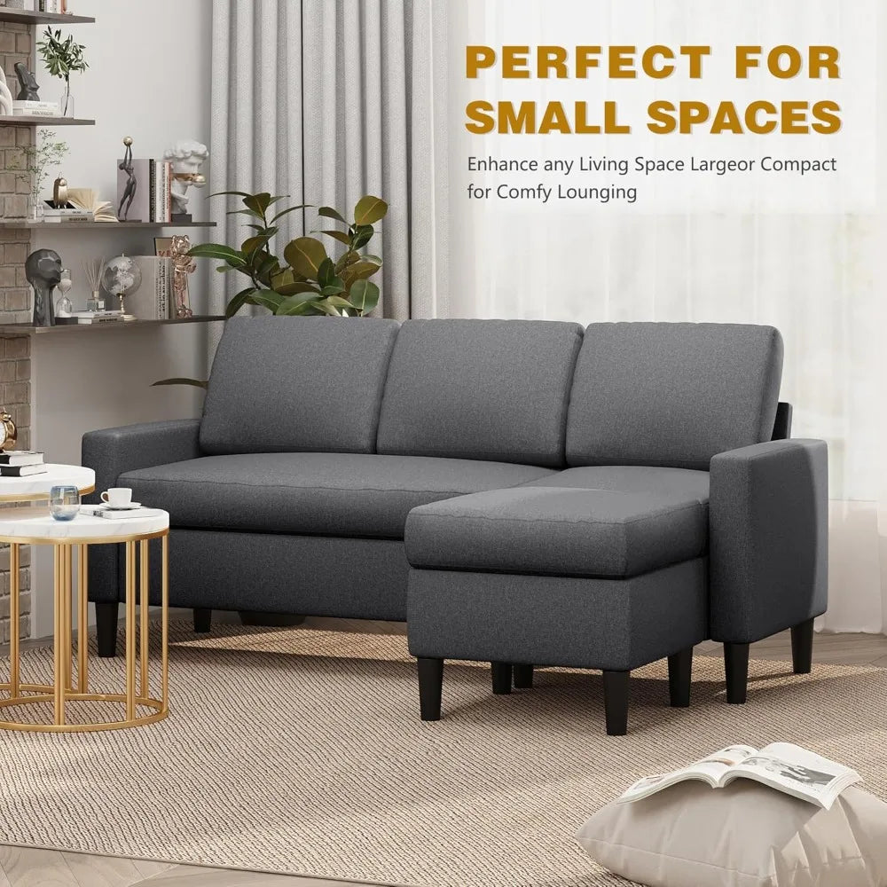 Convertible Sectional L-Shaped Sofa