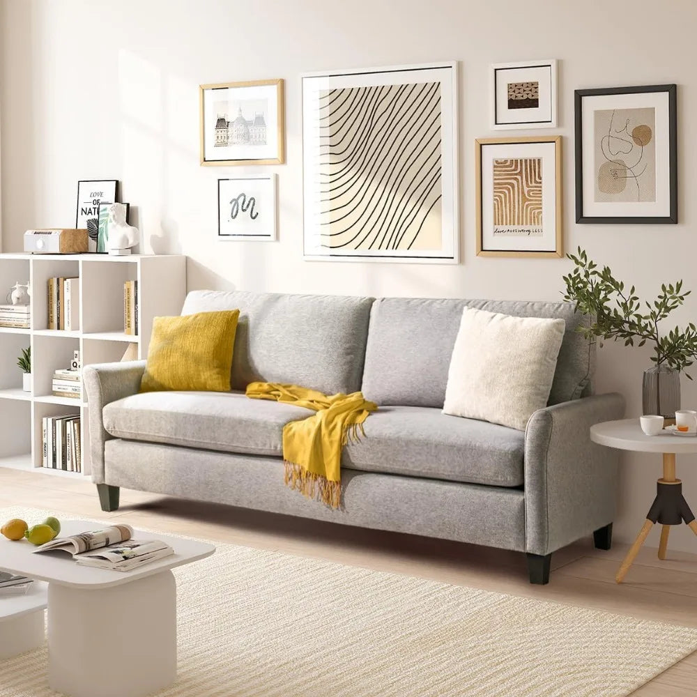 Linen Loveseat Sofa