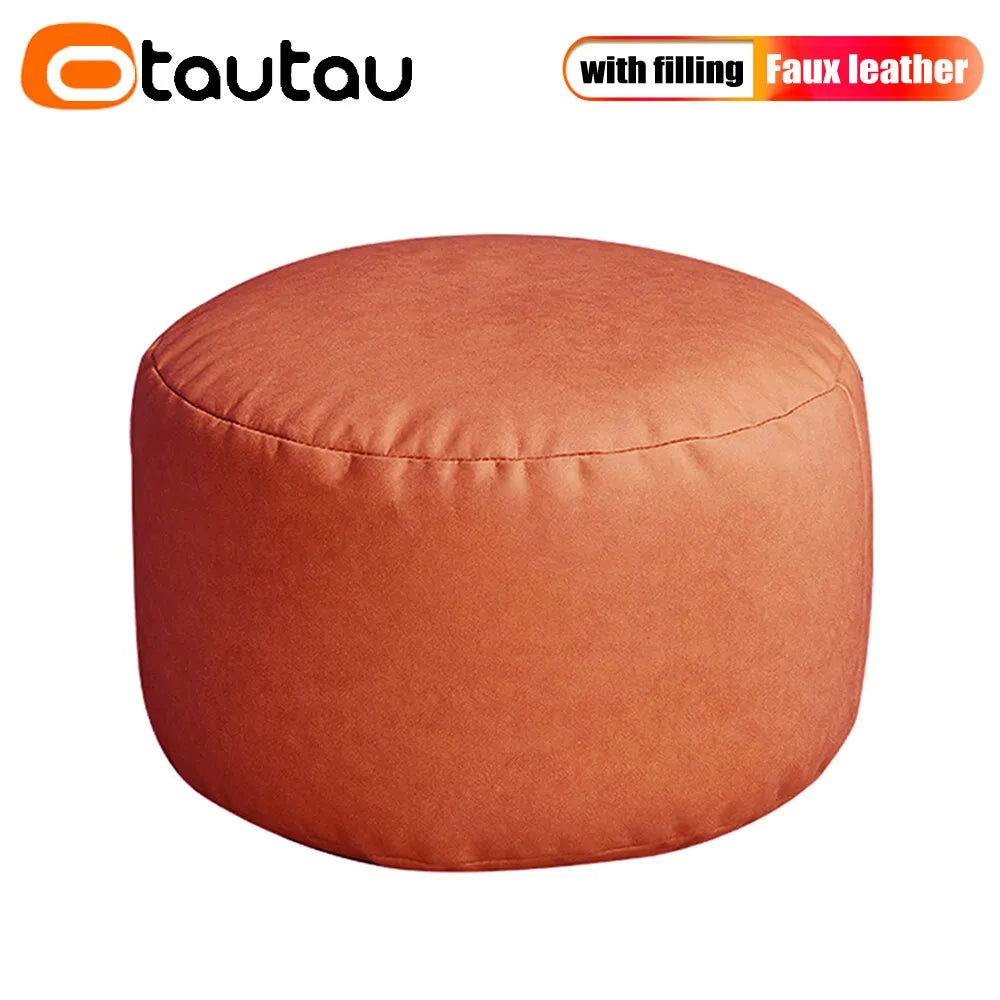 Leather Ottoman