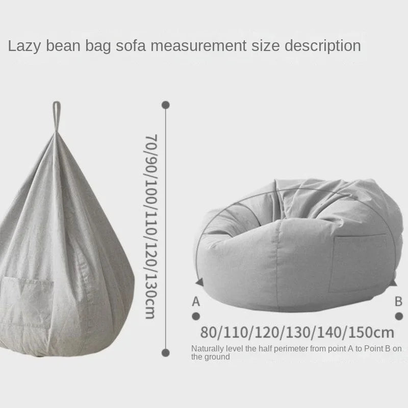 Linen Lounger Bean Bag