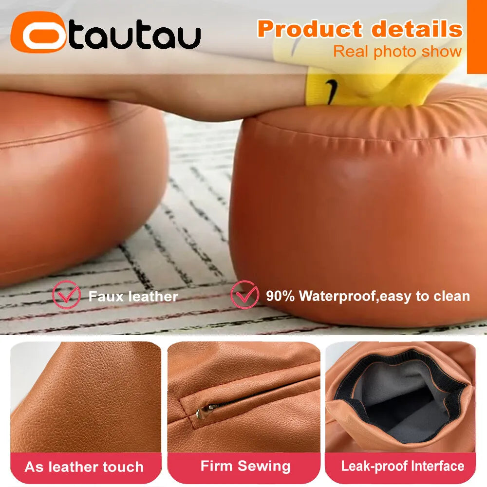 Leather Ottoman