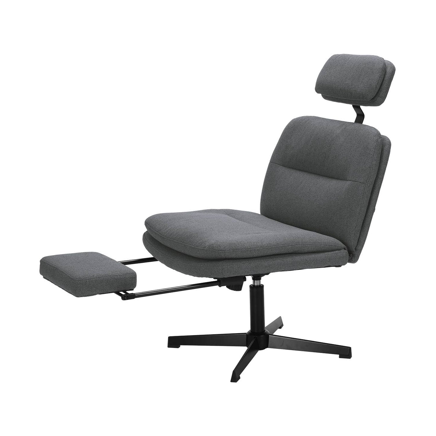 Reclining Office Chair with Adjustable Footrest