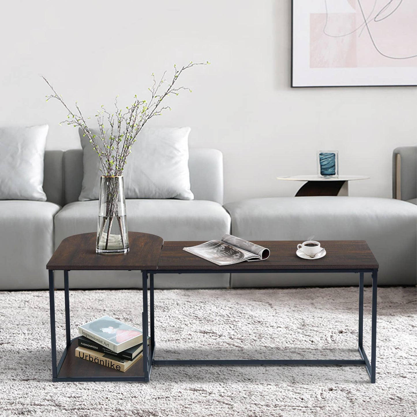 Rustic Coffee Table with Storage